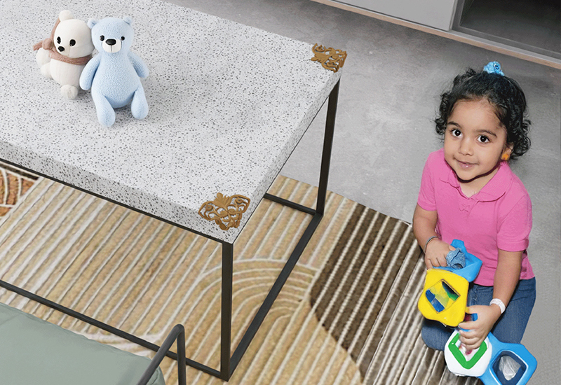 渦卷紋護角 防撞桌角)